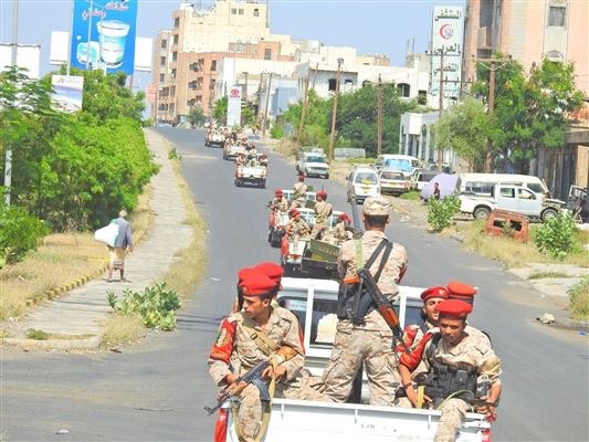 الحملة الأمنية تستعيد أطقم عسكرية بتعز